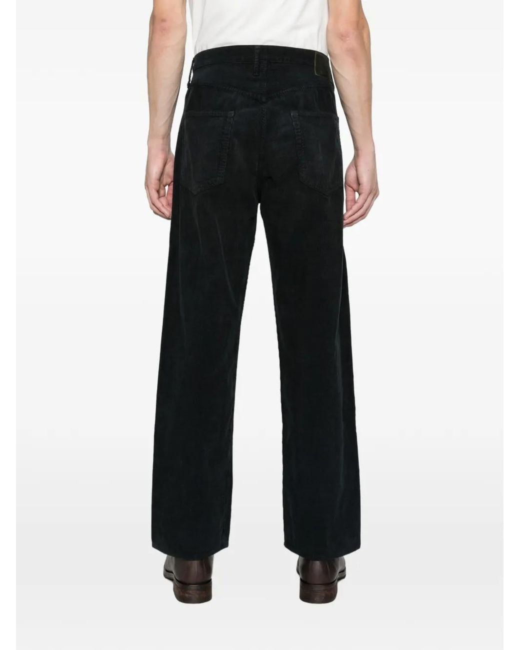 Visvim Black Fluxus 03 Corduroy Trousers for men