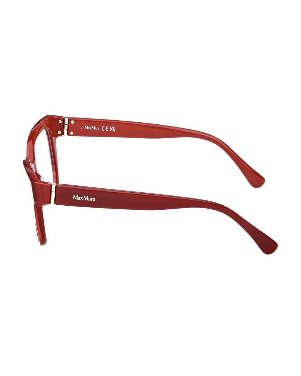 Max Mara Eyewear Brown Rectangle-Frame Glasses