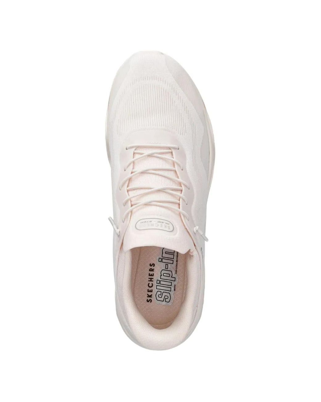 Skechers White Slip-Ins Glide-Step Sneakers