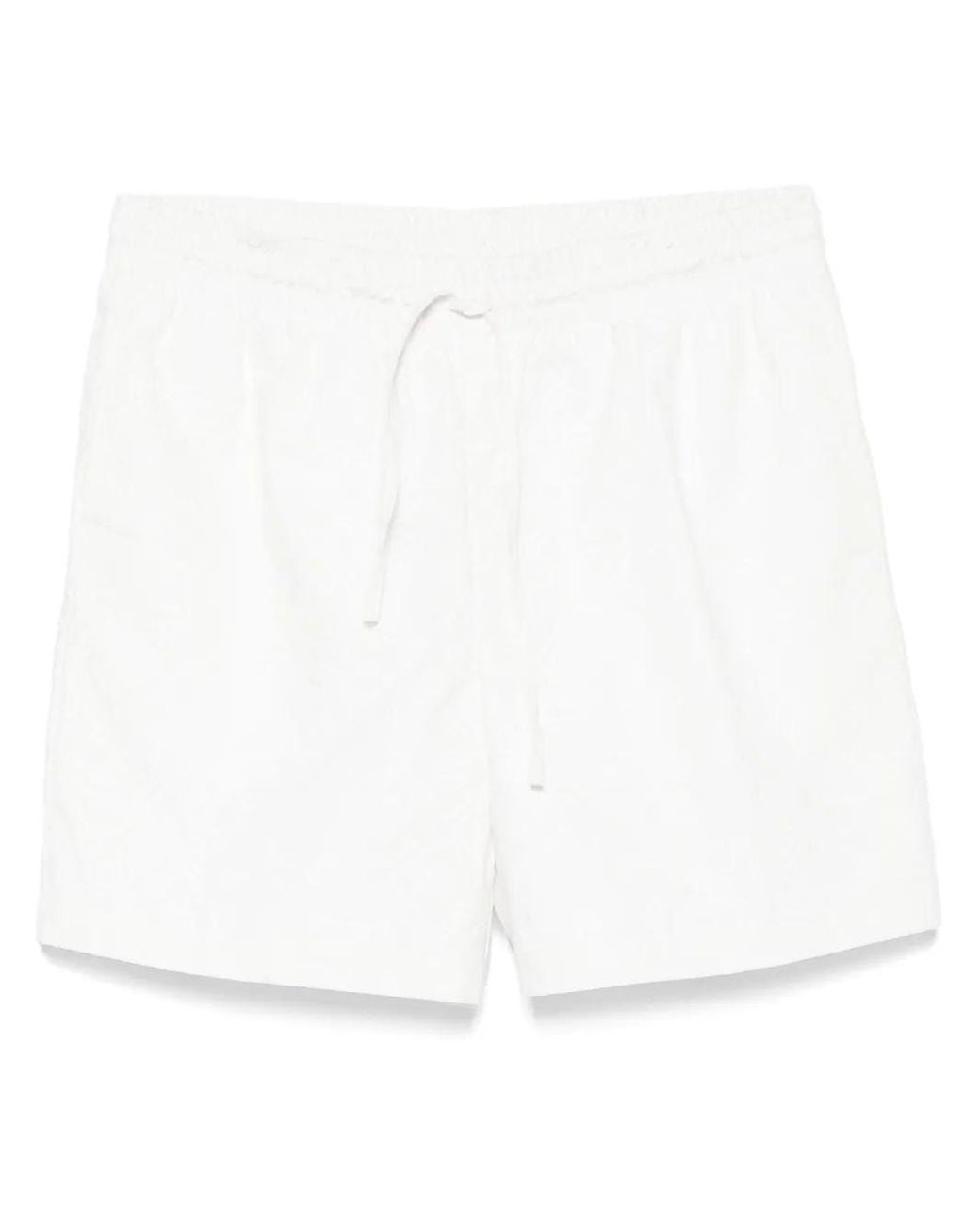 Casablanca White Monogram Drawstring Shorts for men