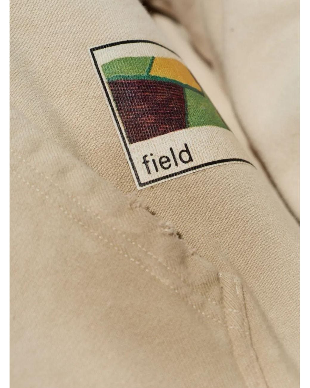Song For The Mute Natural Graphic-Print Zip-Up Hoodie