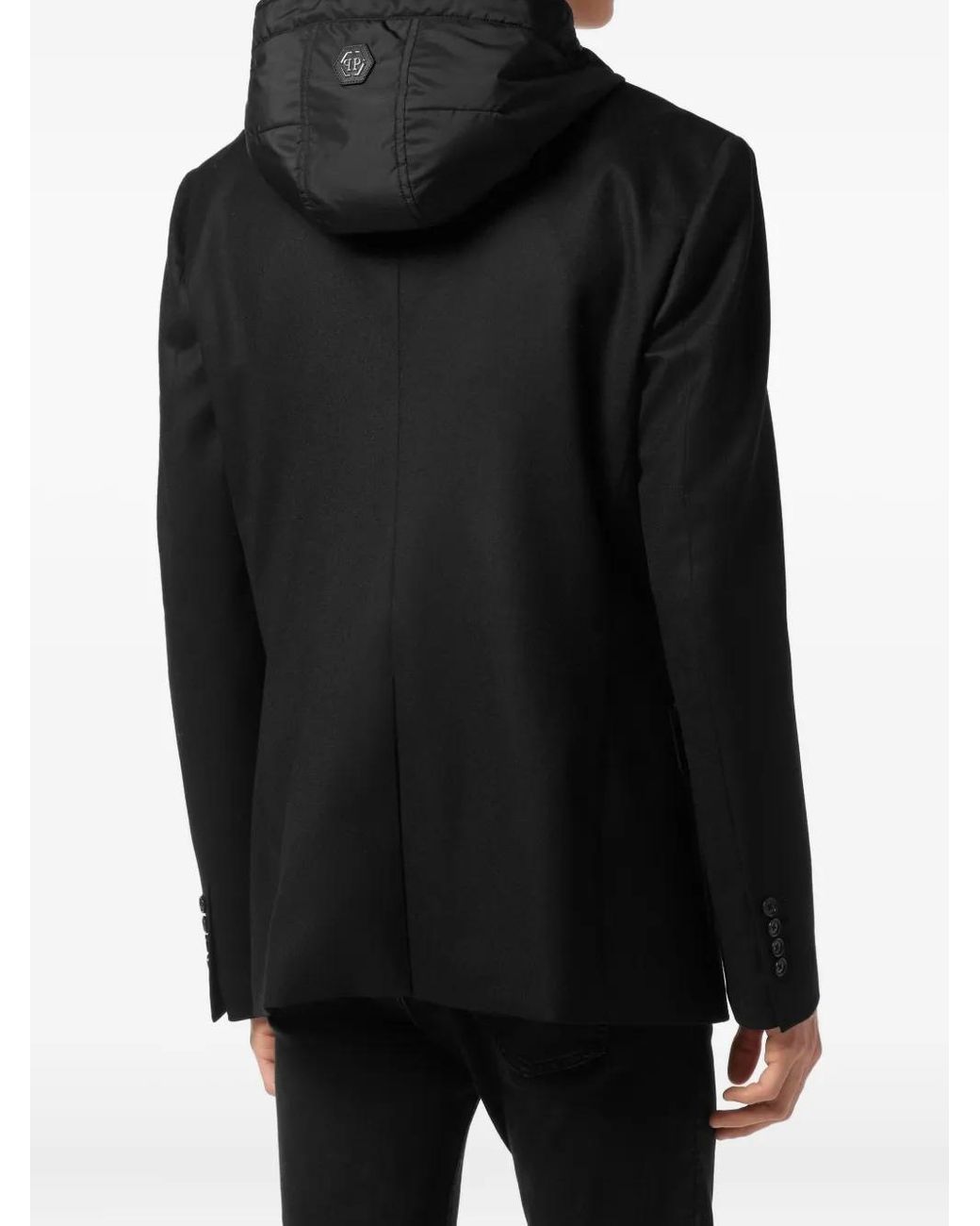Philipp Plein Black Single-Breasted Blazer for men