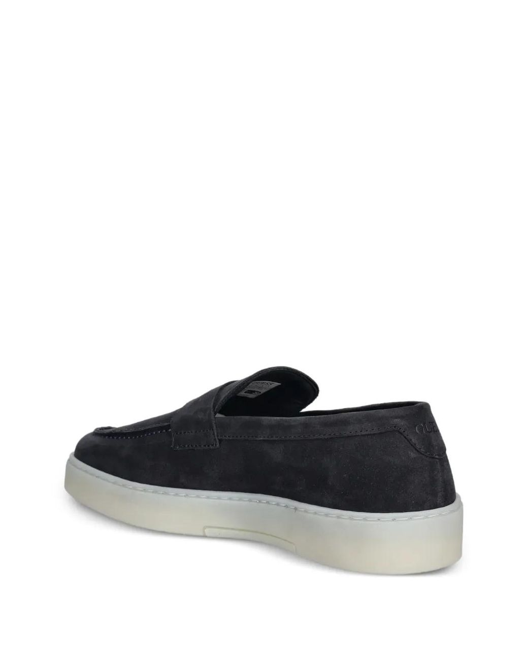 Guess Blue Ricky Suede Strap Loafers for men