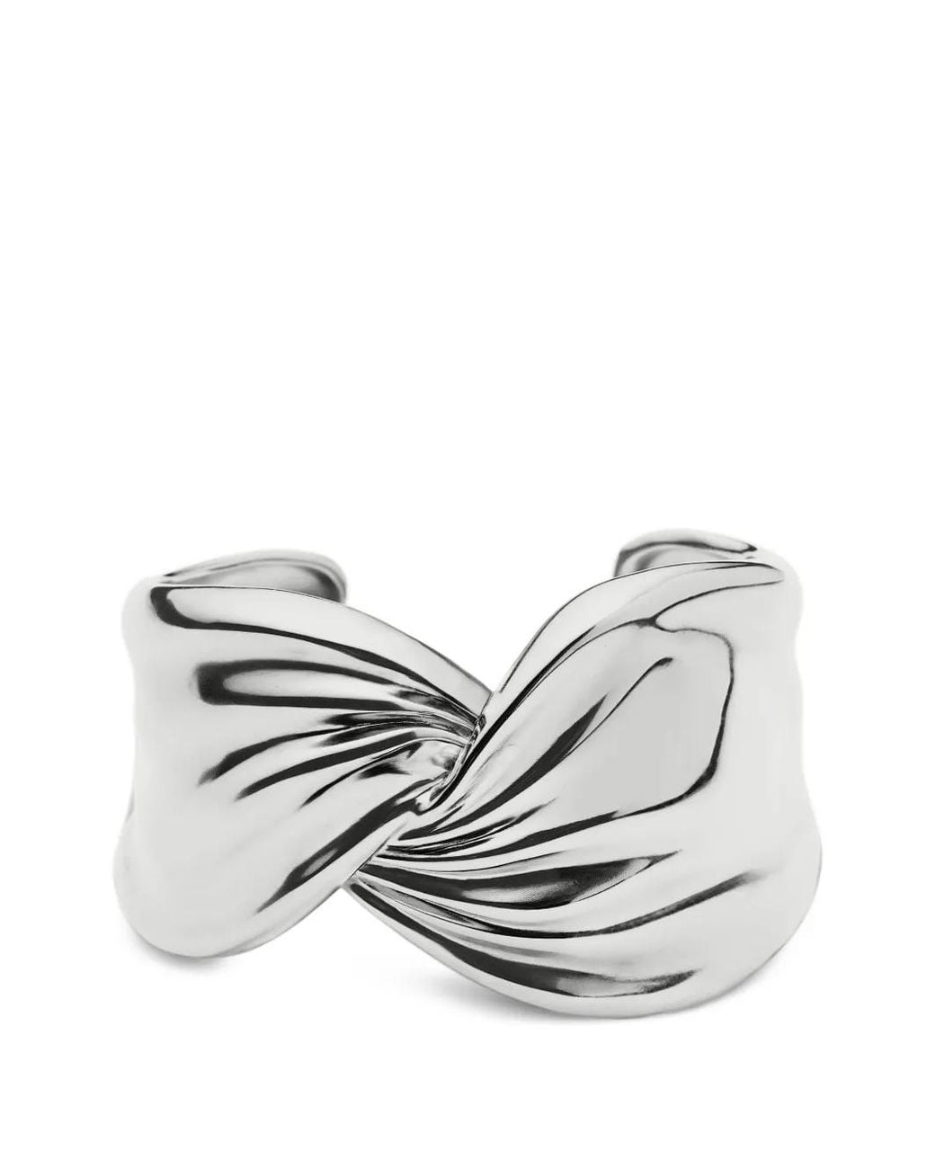 Missoma White X Markgong Twist-Effect Cuff Bracelet