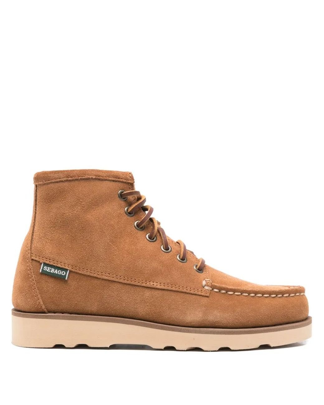 Sebago Brown Tala Lace-Up Ankle Boots