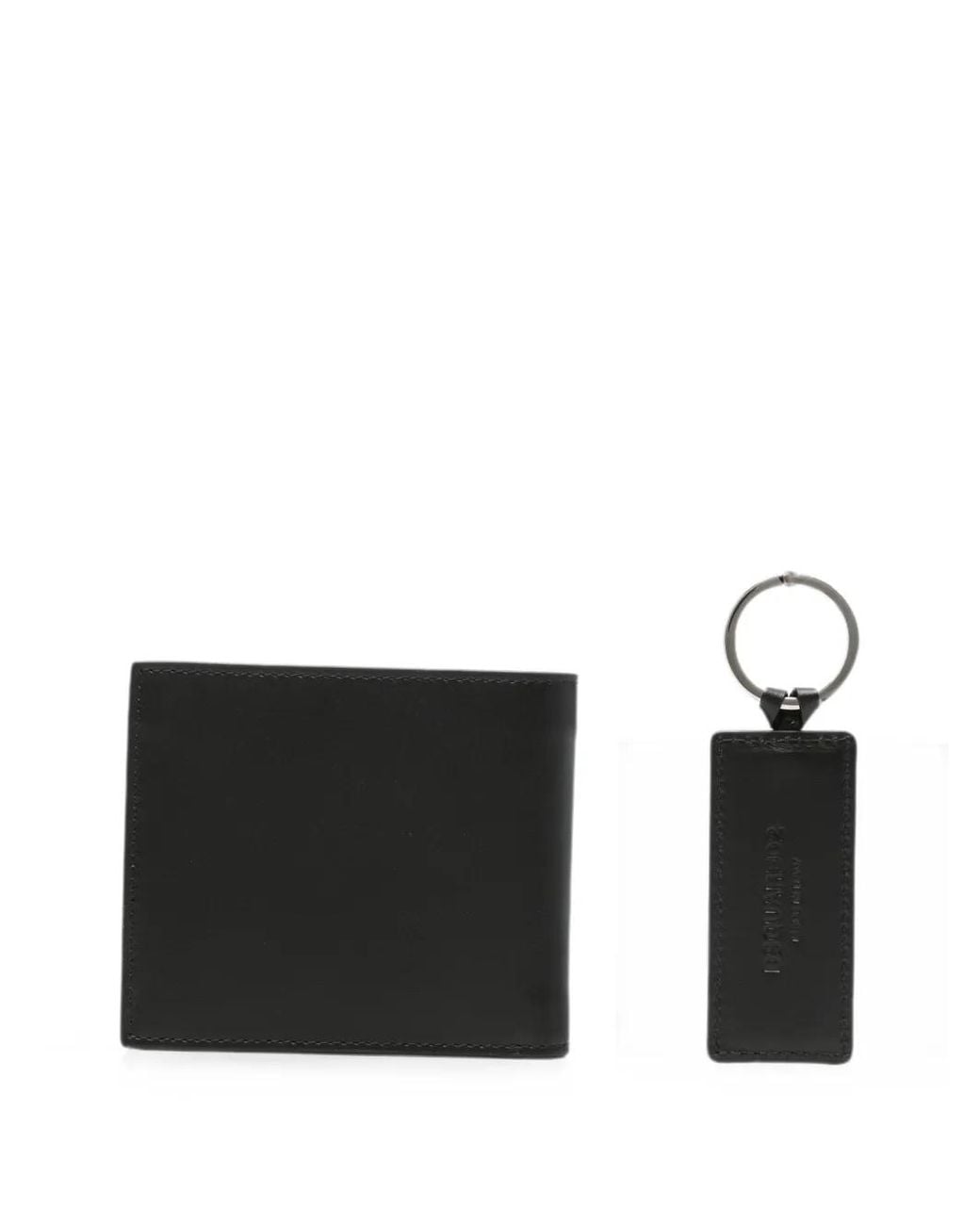 DSquared² Black Logo Wallet Set for men