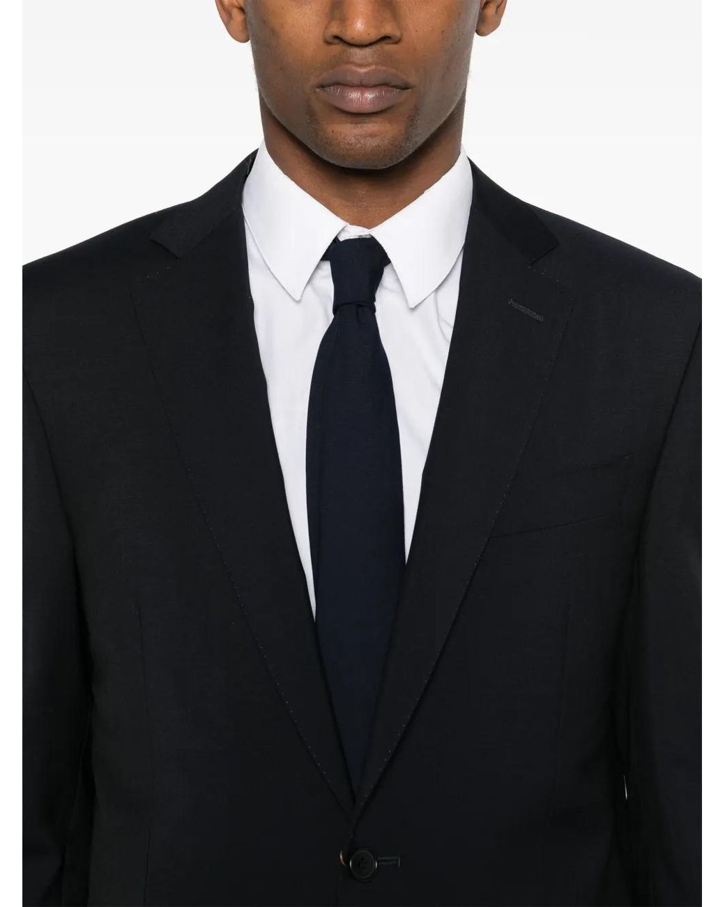 Canali Black Single-Breasted Suit for men