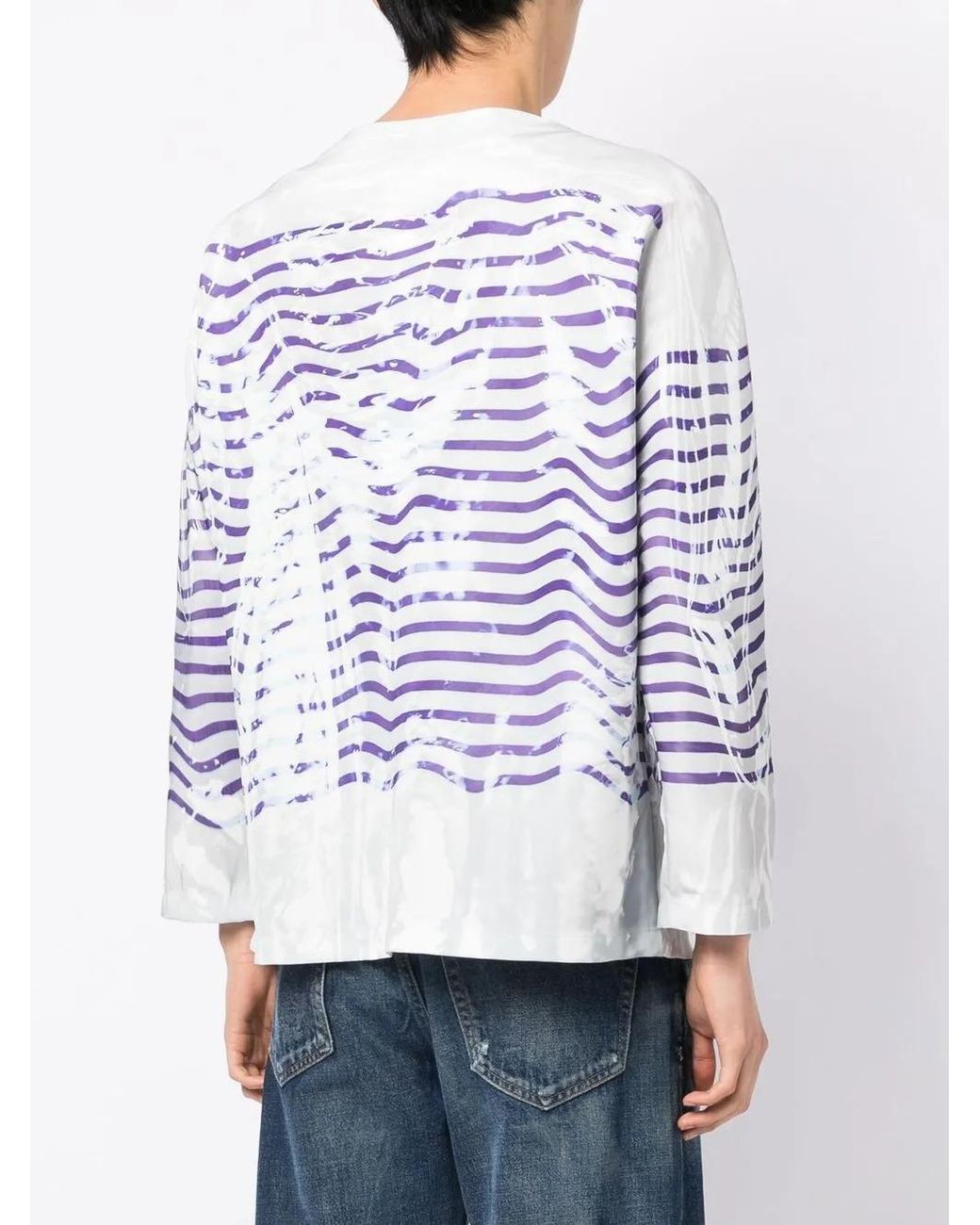 Top Con Estampado Gráfico Doublet de hombre de color Blue