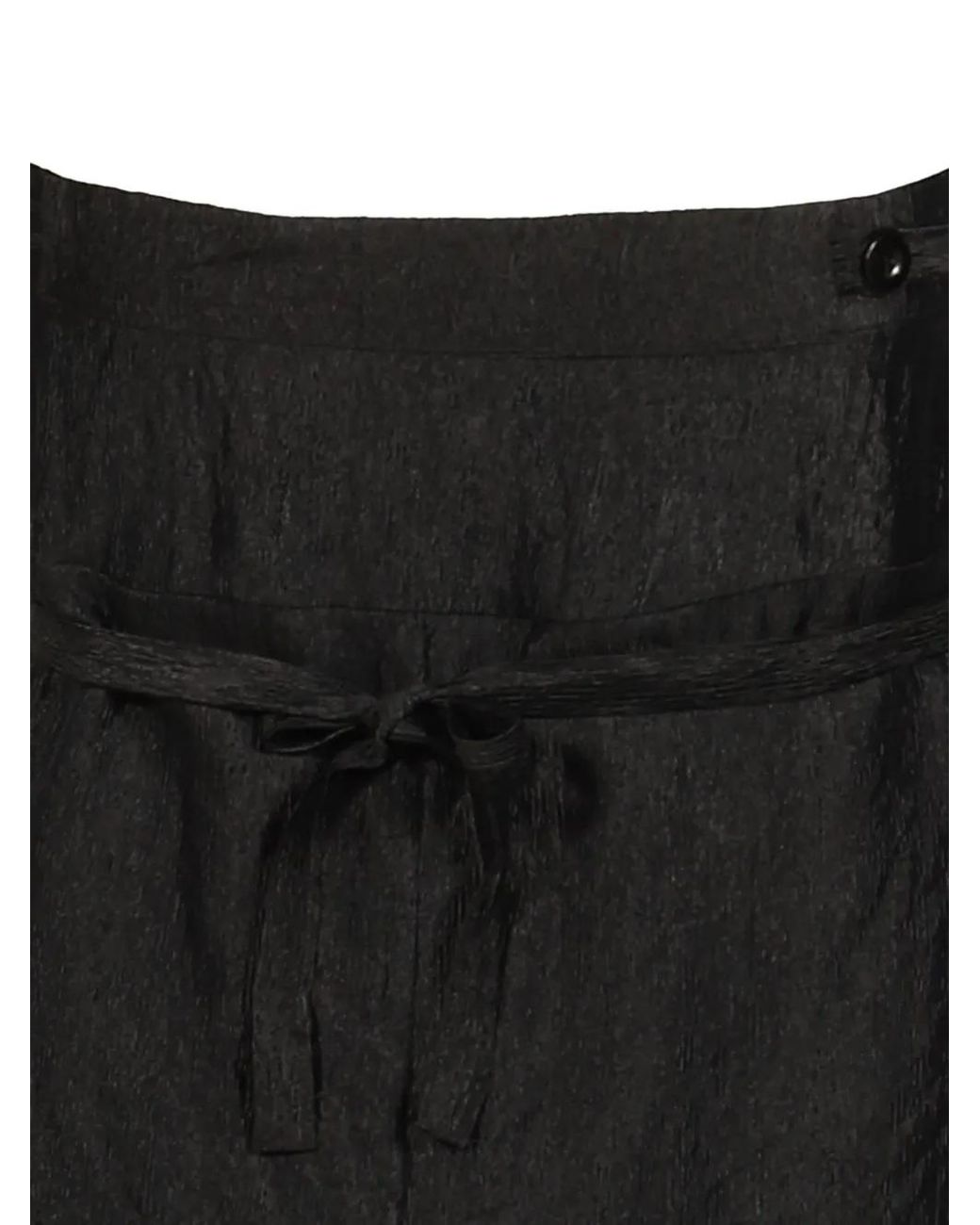BOHEMSEO Black Draped Asymmetric Mini Dress