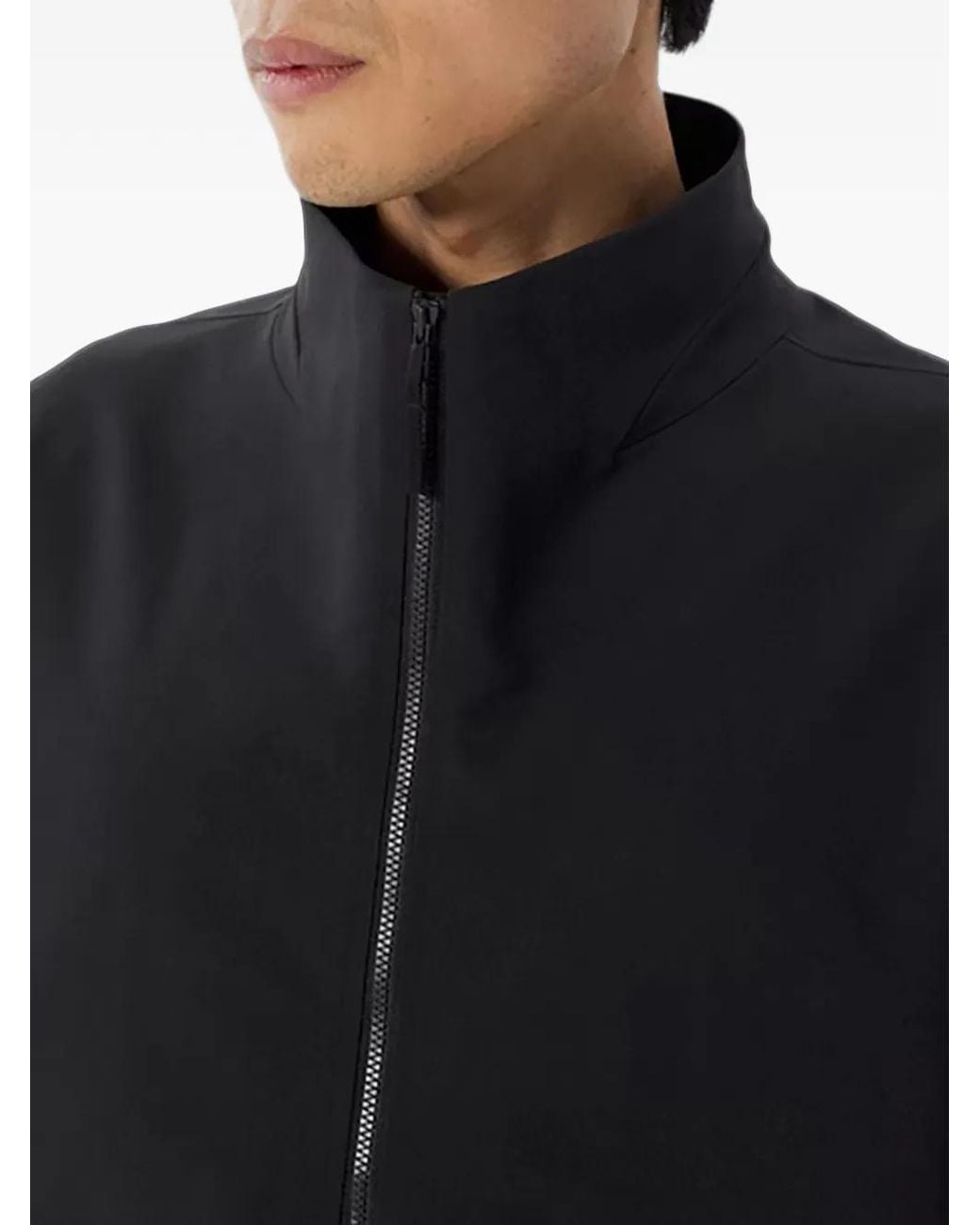 Veilance Blue High-Collar Zip-Up Jacket for men