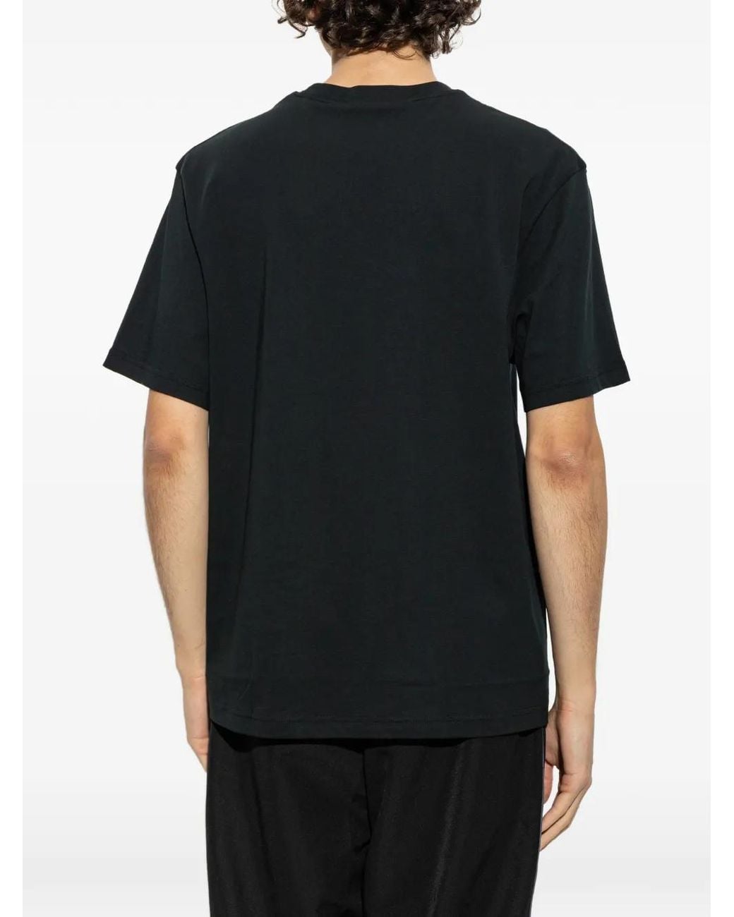 Lacoste Black Cotton T-Shirt for men