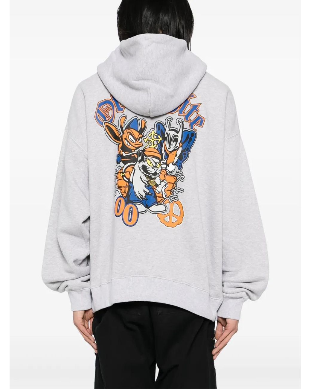 Off-White c/o Virgil Abloh White Graphic-Print Hoodie for men