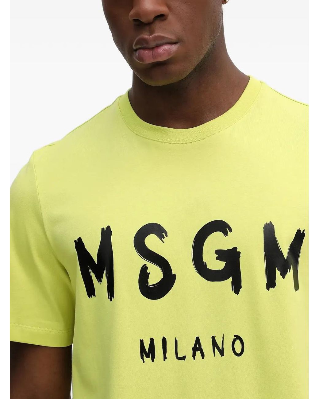 T-Shirts di MSGM in Yellow da Uomo