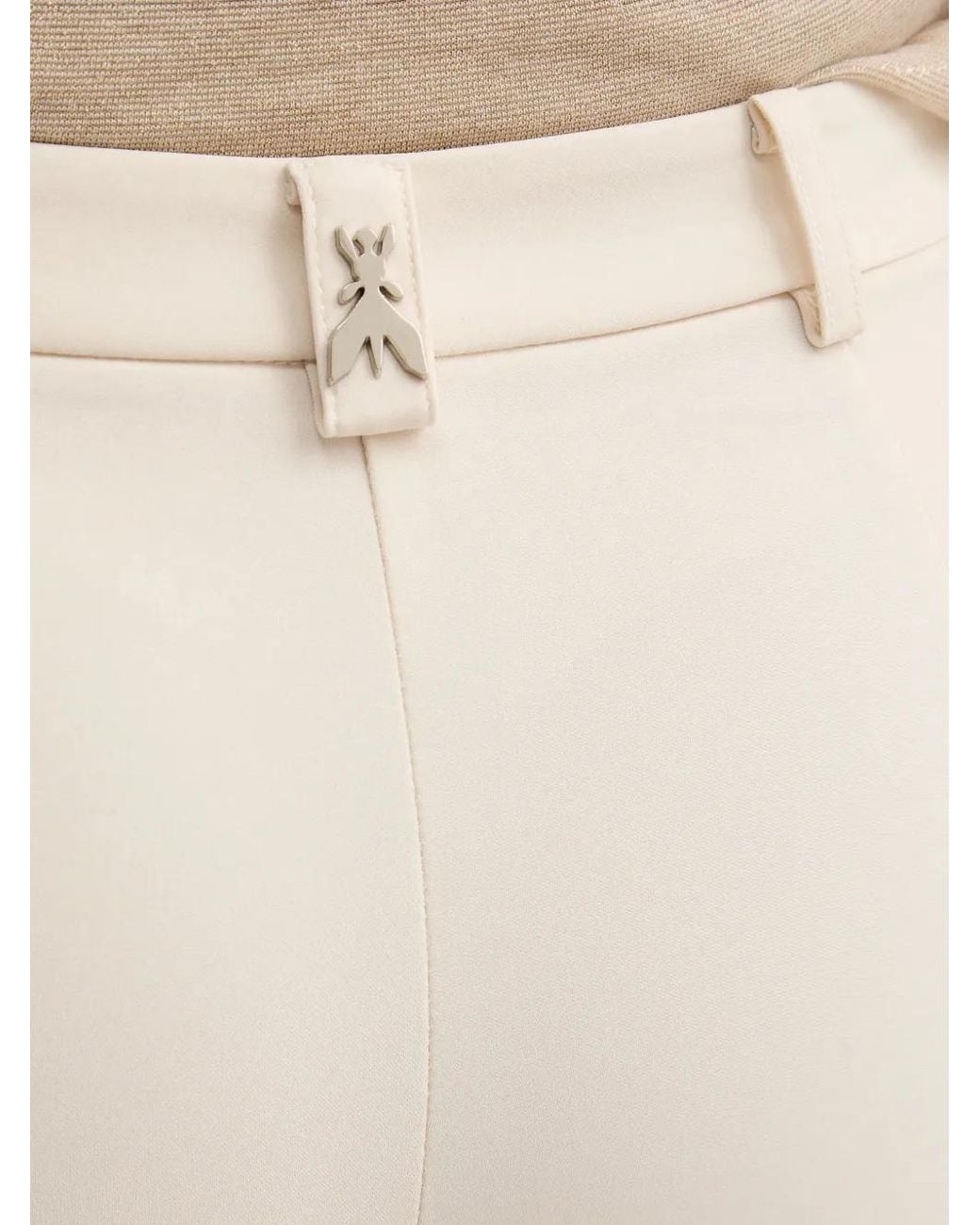 Patrizia Pepe Natural Emblem Flared Trousers