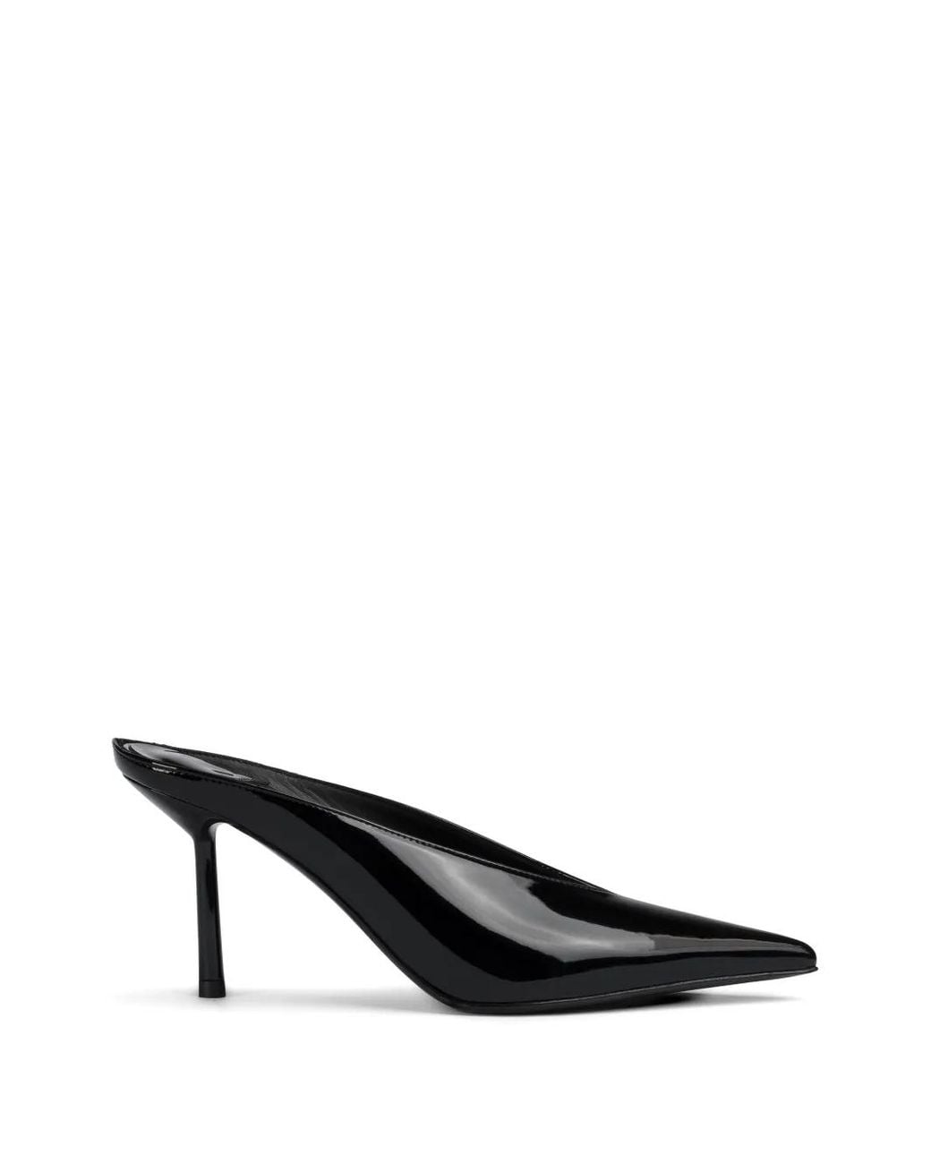 Le Silla Black Clivage Heeled Mules