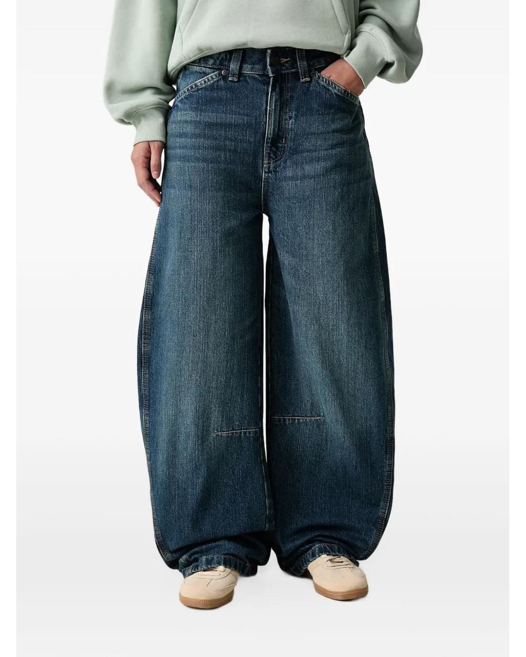 Dickies Blue Barrel-Leg Jeans
