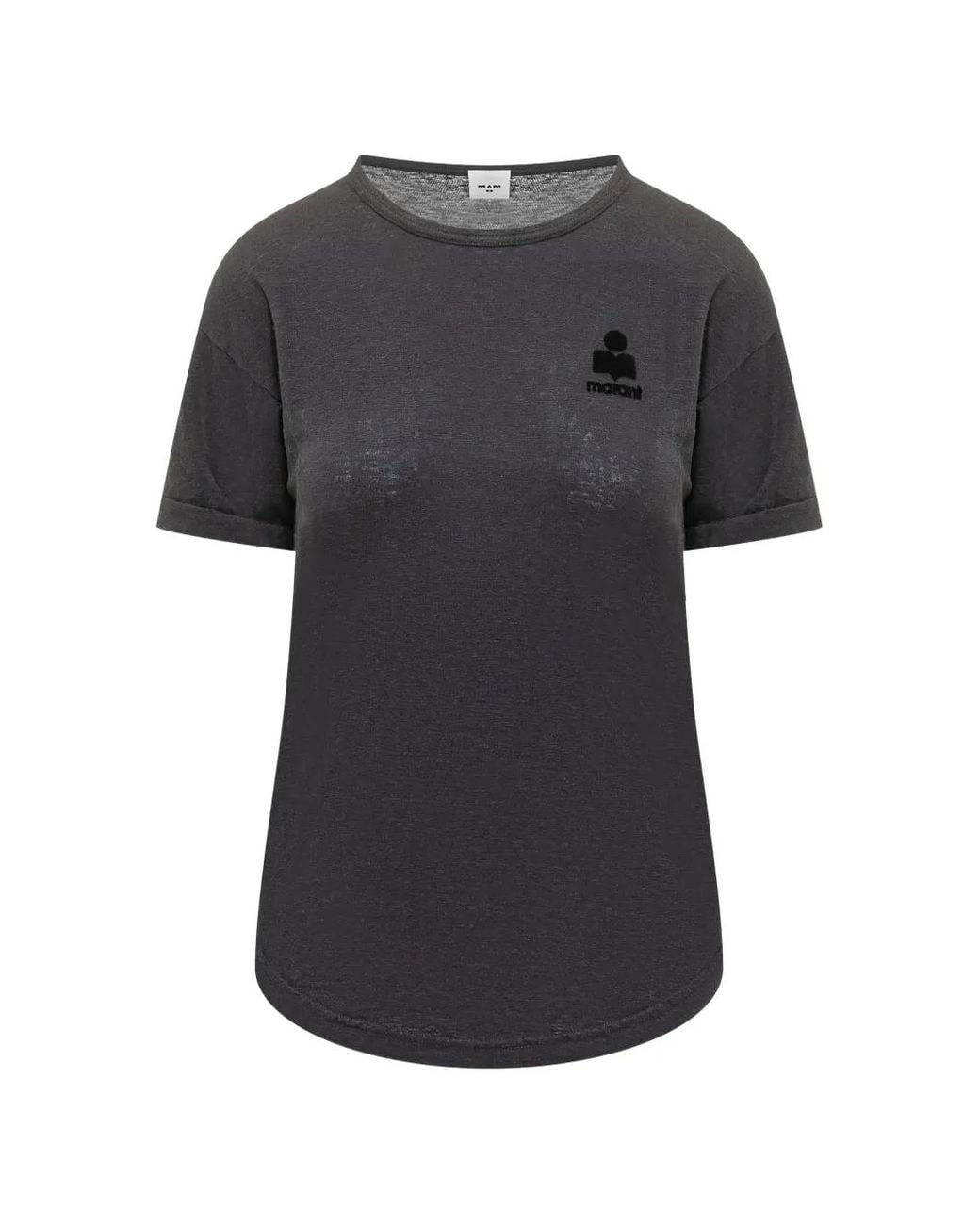 Isabel Marant Black Koldia-Gz Logo T-Shirt