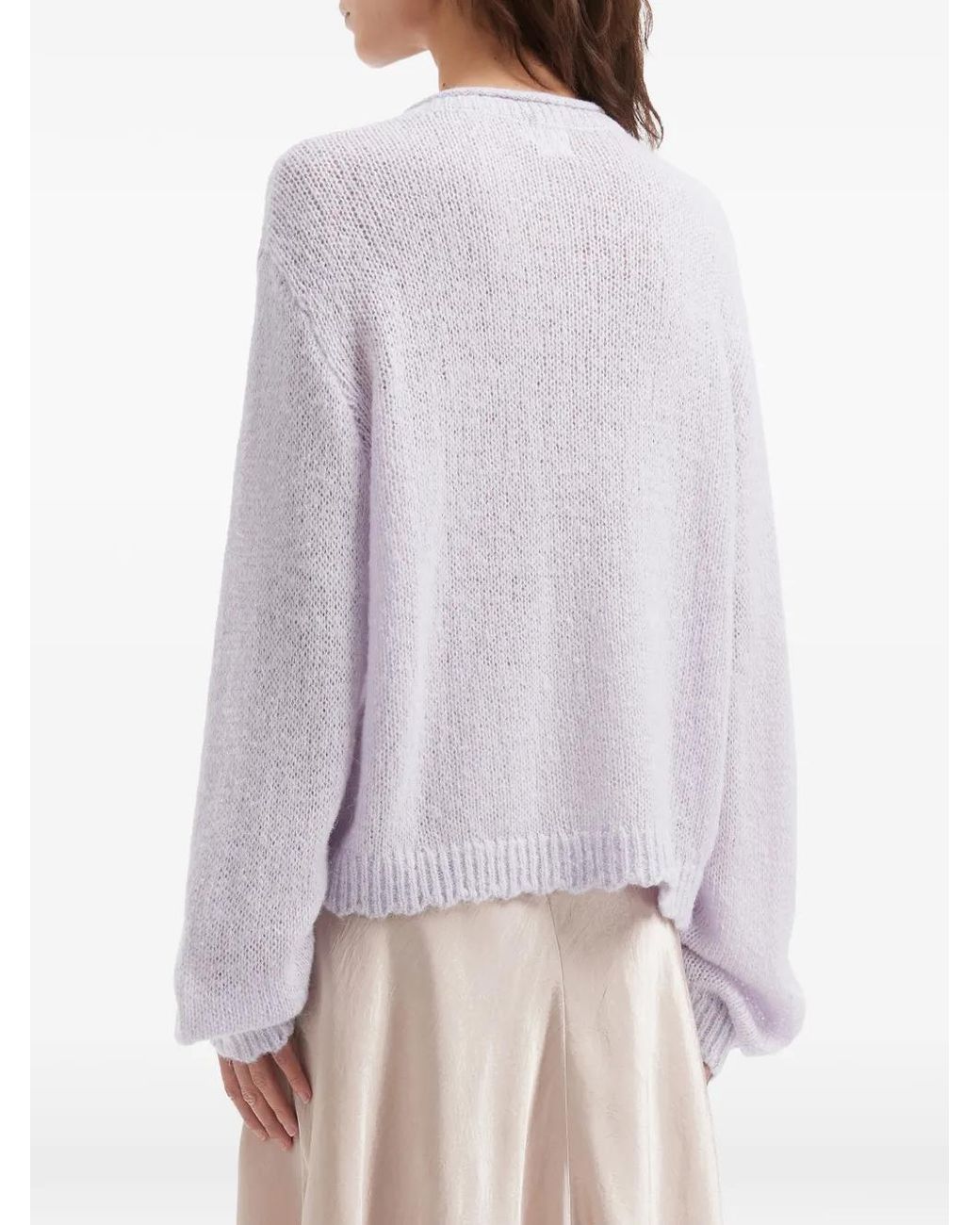 B+ AB Purple Buttoned Cardigan