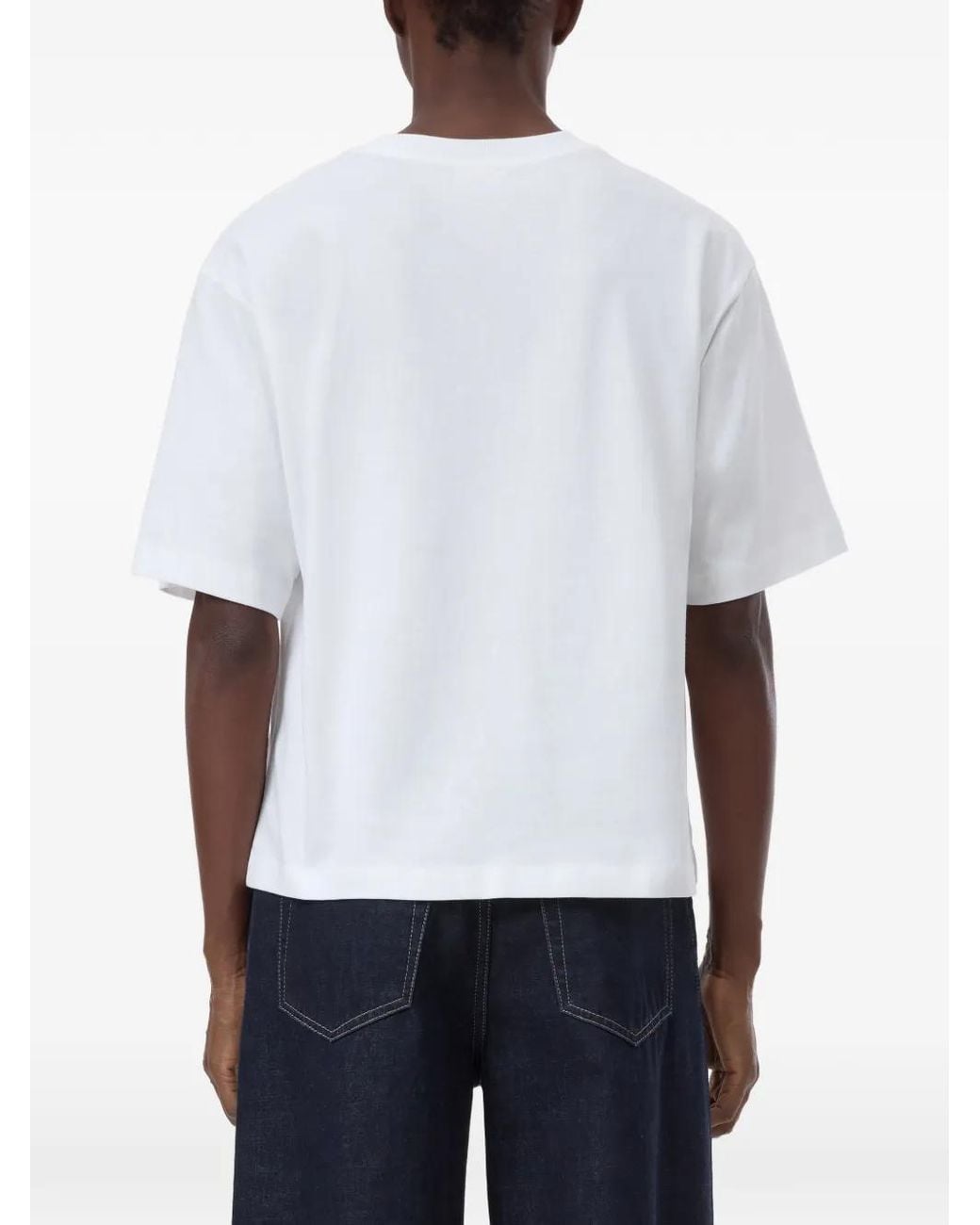T-Shirt À Patch Logo Closed en coloris White
