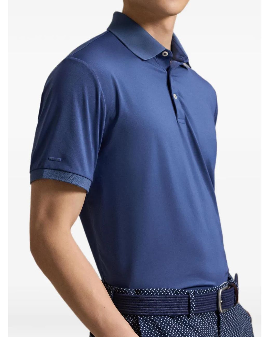 Ralph Lauren Blue Short-Sleeve Polo Shirt for men