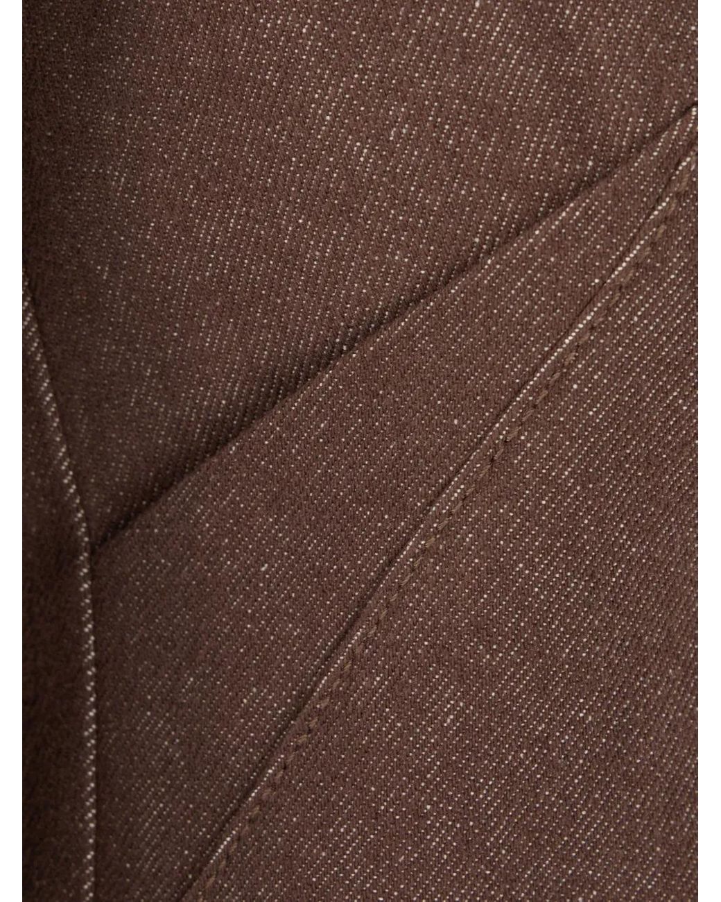 Max Mara Brown Cotton Blazer