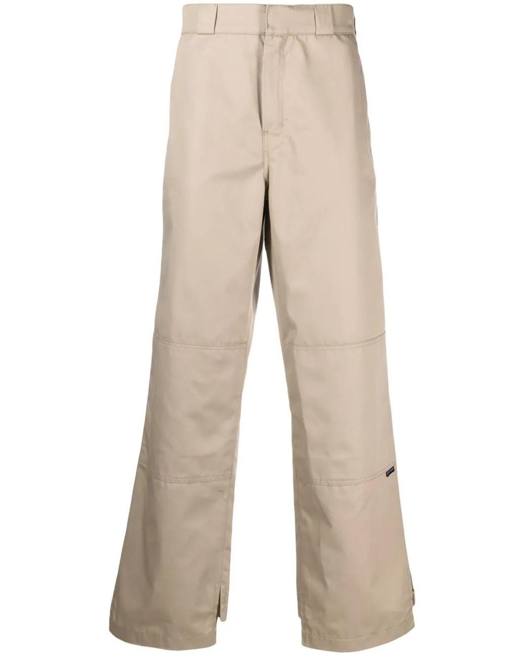 Palm Angels Natural Pants With Logo for men