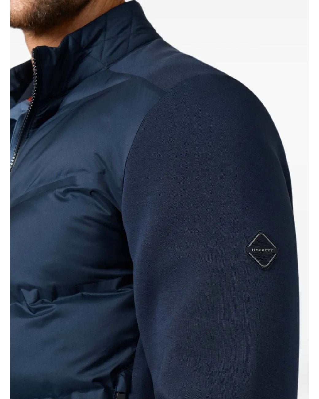 Hackett Blue Padded-Front Jacket for men