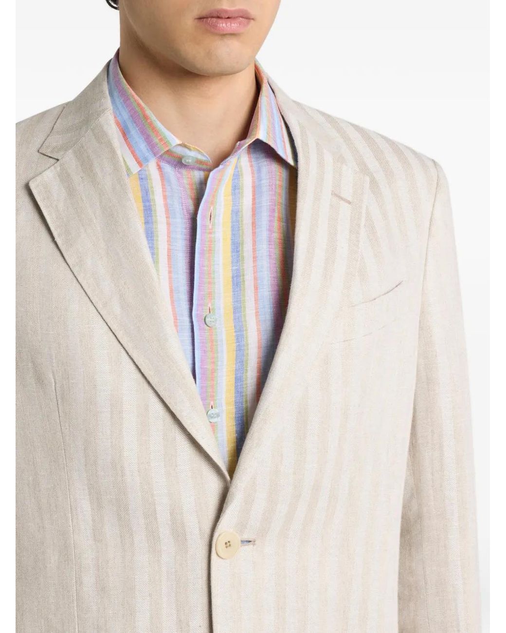 Blazer À Rayures Etro pour homme en coloris Natural