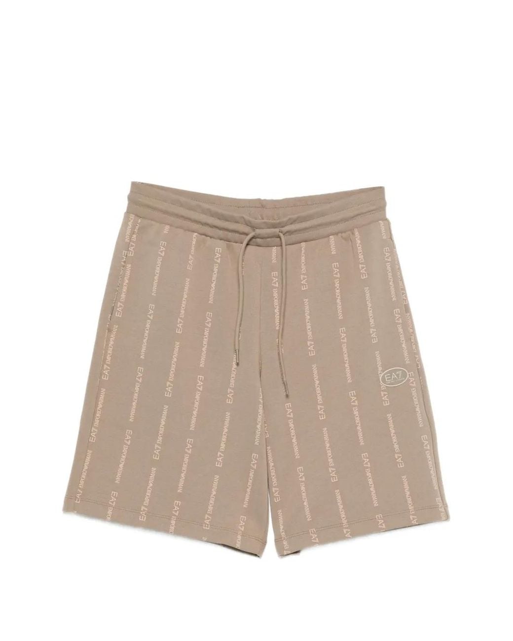 Bermuda Con Logo di EA7 in Natural da Uomo