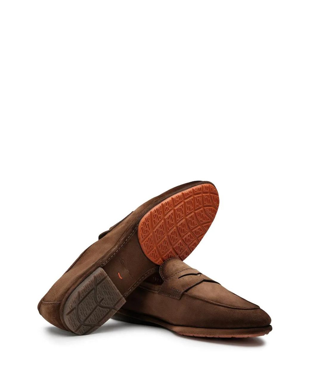 Santoni Brown "Carlo Drive" Loafer for men