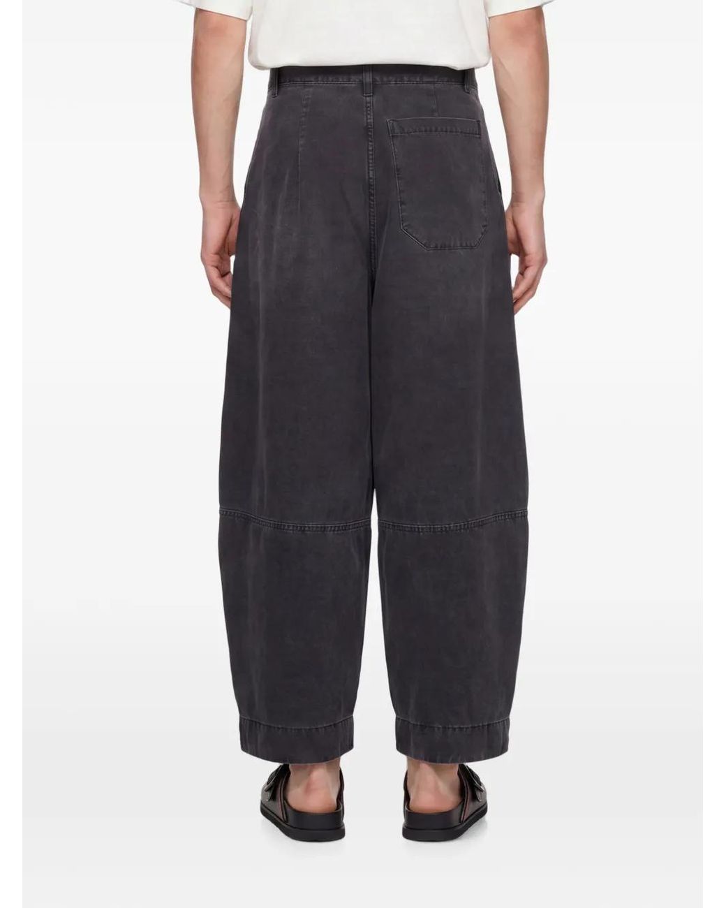 YMC Blue Deadbeat Cropped Trousers for men