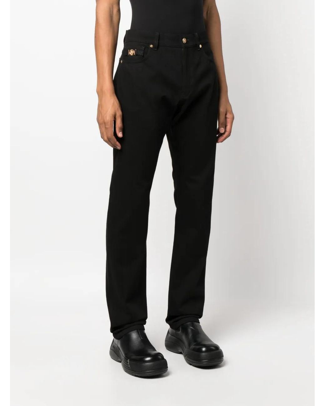 Versace Black Pant Denim for men
