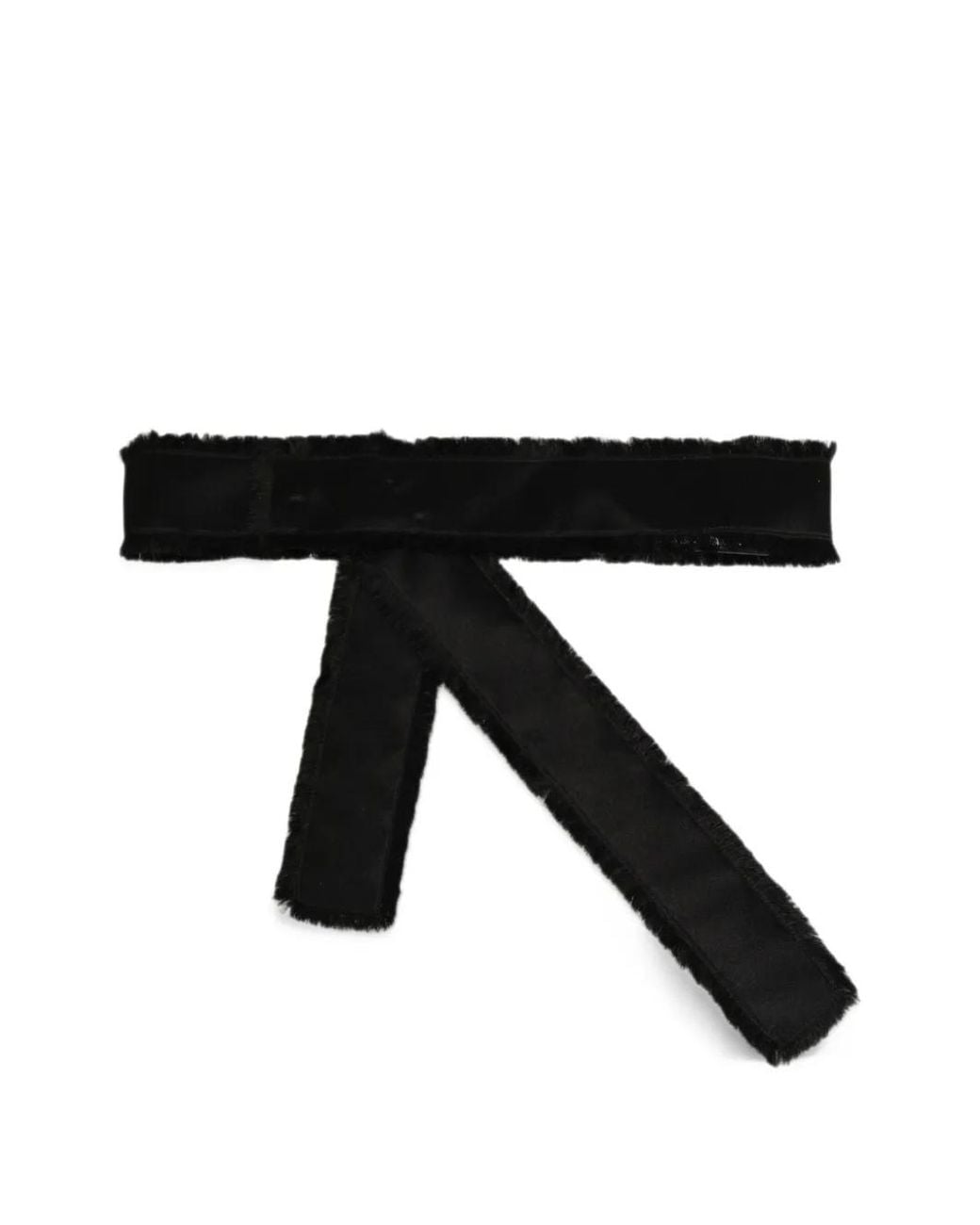 Dolce & Gabbana Black Fringed Wrap-Around Belt