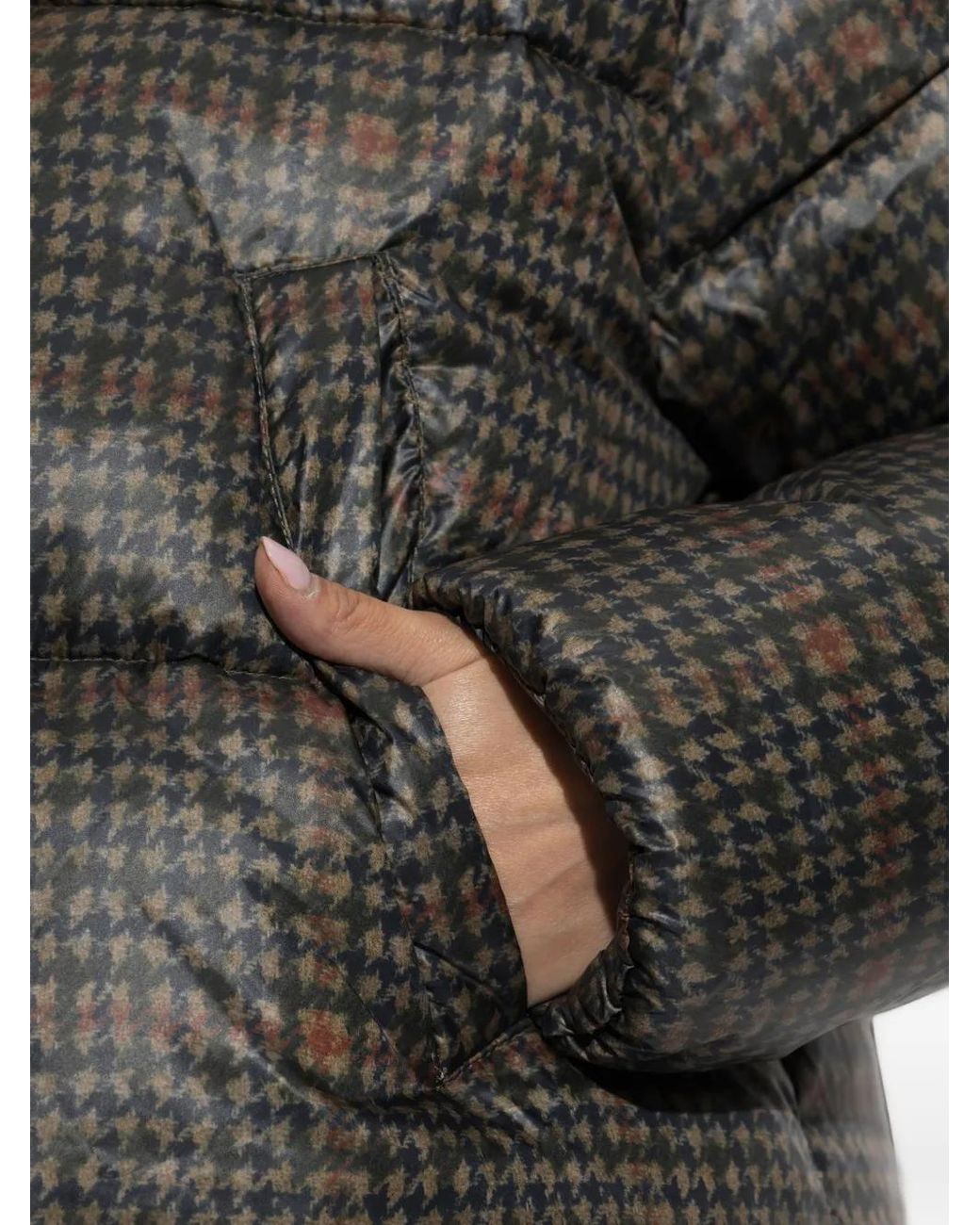 Munthe Black Veste Vuba À Motif Pied-De-Poule