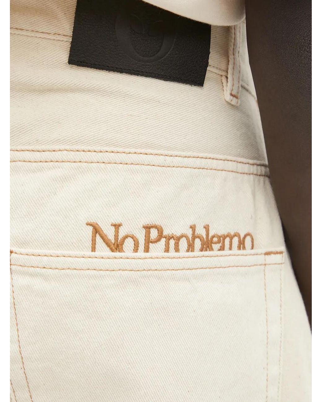 Aries Natural Embroidery Jeans