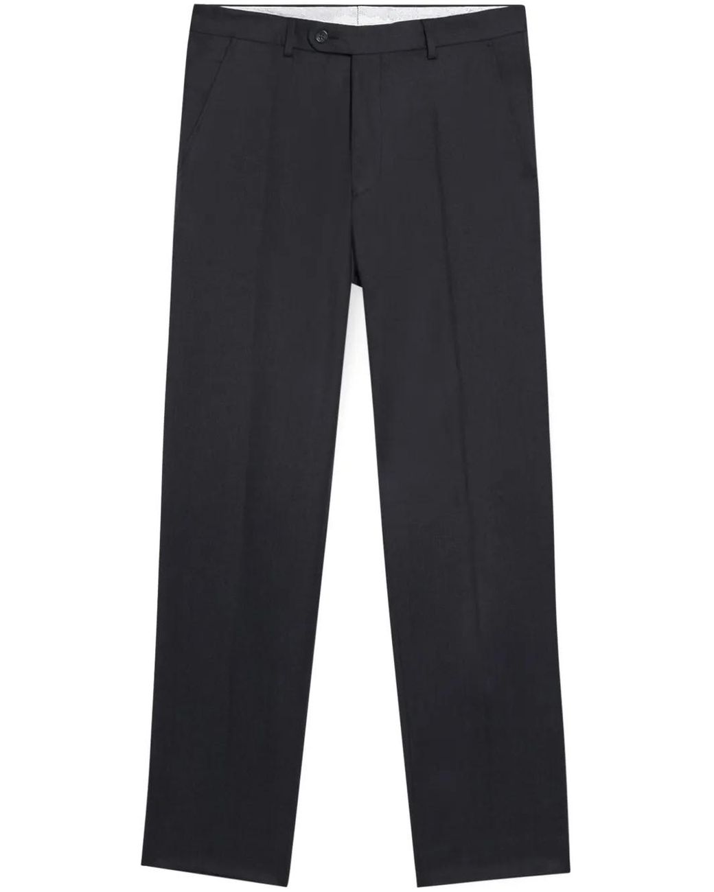 Brooks Brothers Blue Pressed-Crease Tapered Trousers for men