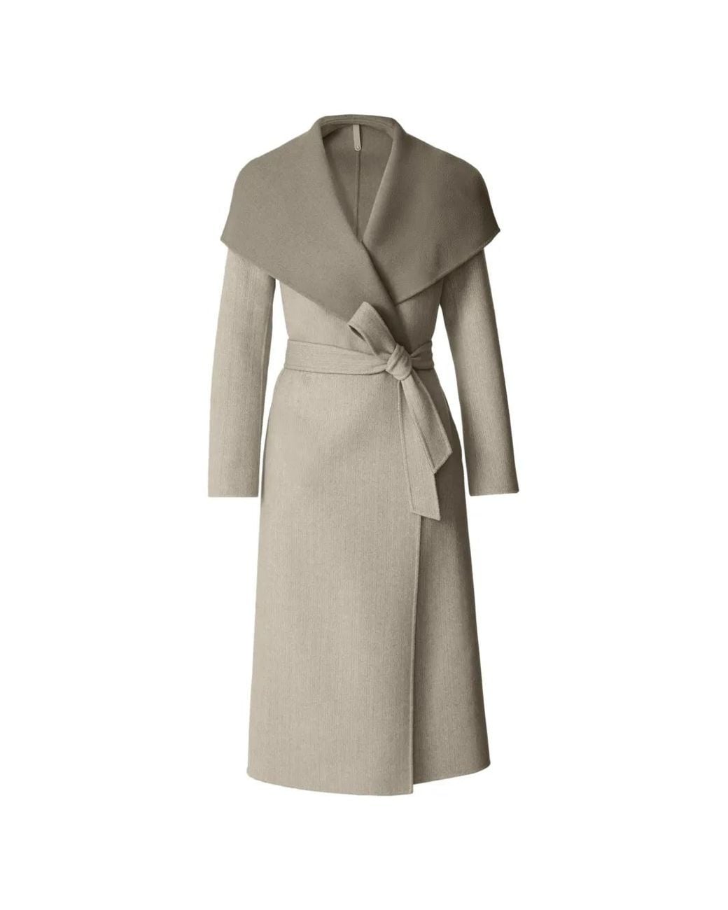Mackage Natural Mai-Hb Shawl Belted Coat