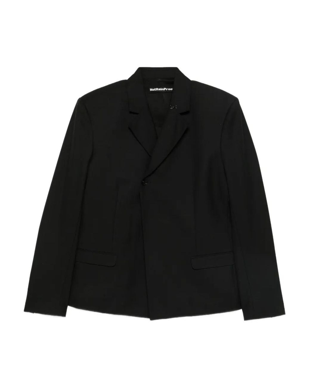 Notrainproof Black Single-Breasted Blazer for men