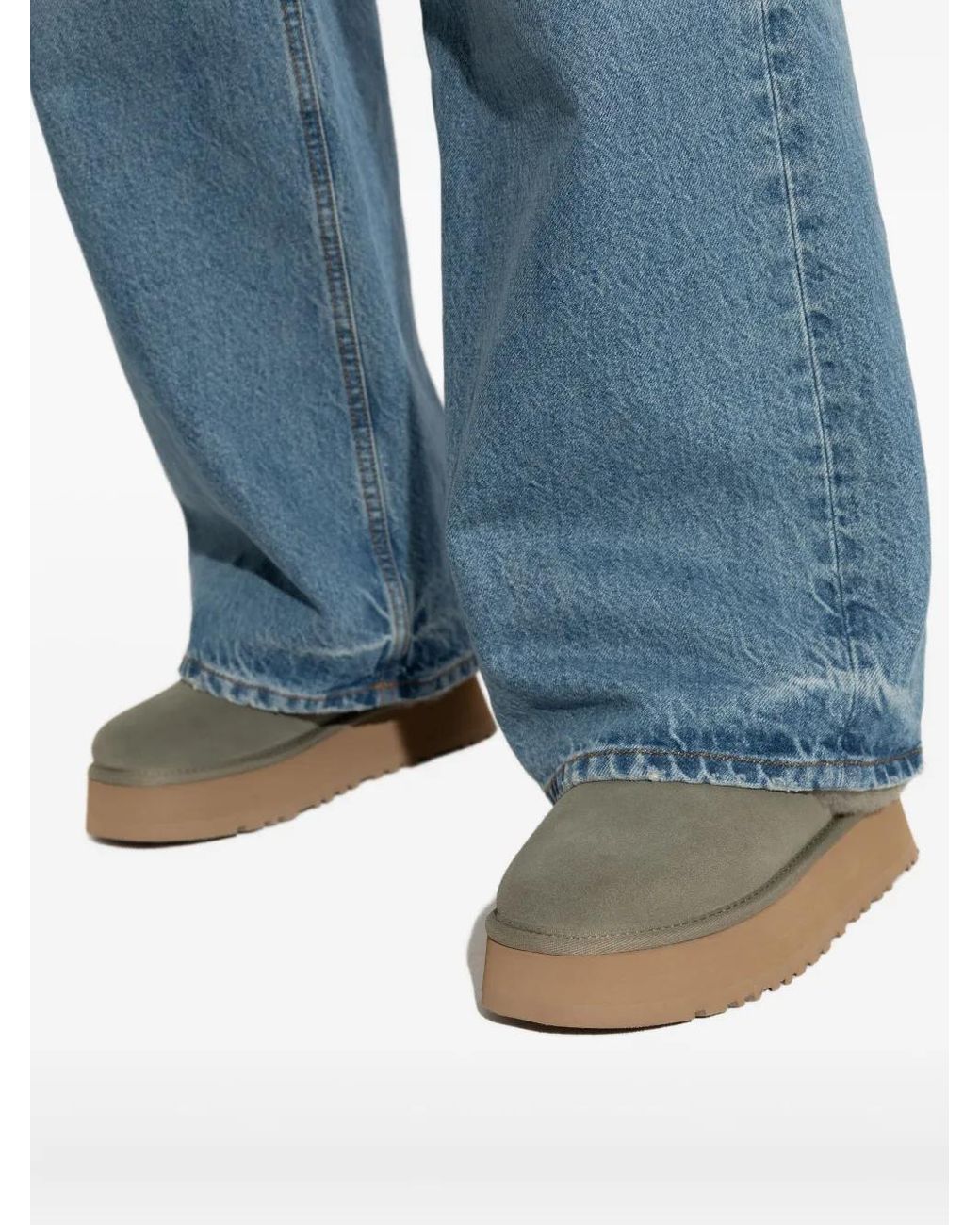 Ugg Gray 45Mm Tazzelle Platform Boots