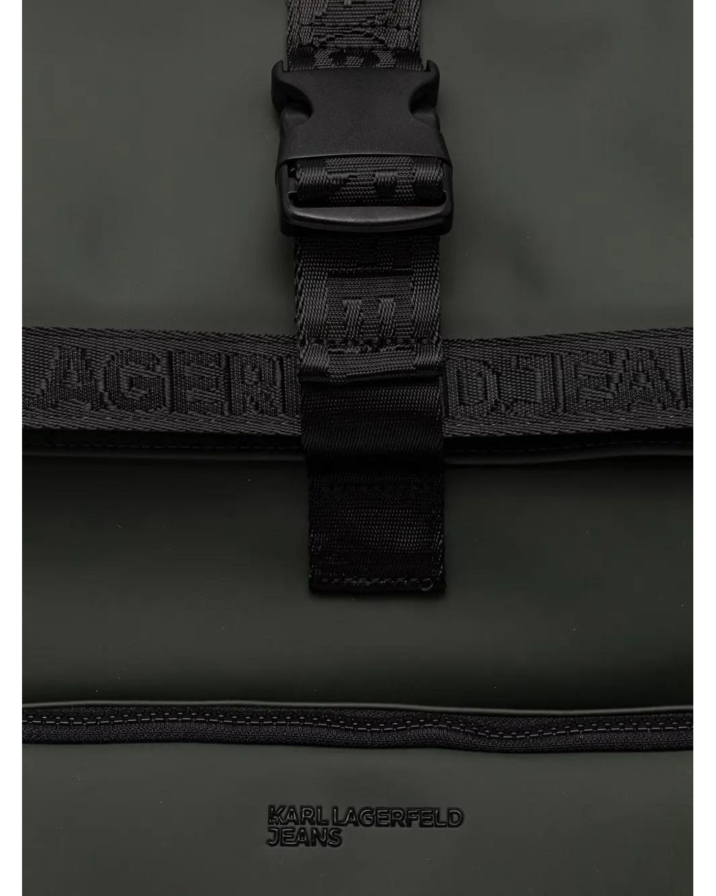 Karl Lagerfeld Black Sac À Dos À Bande À Logo for men