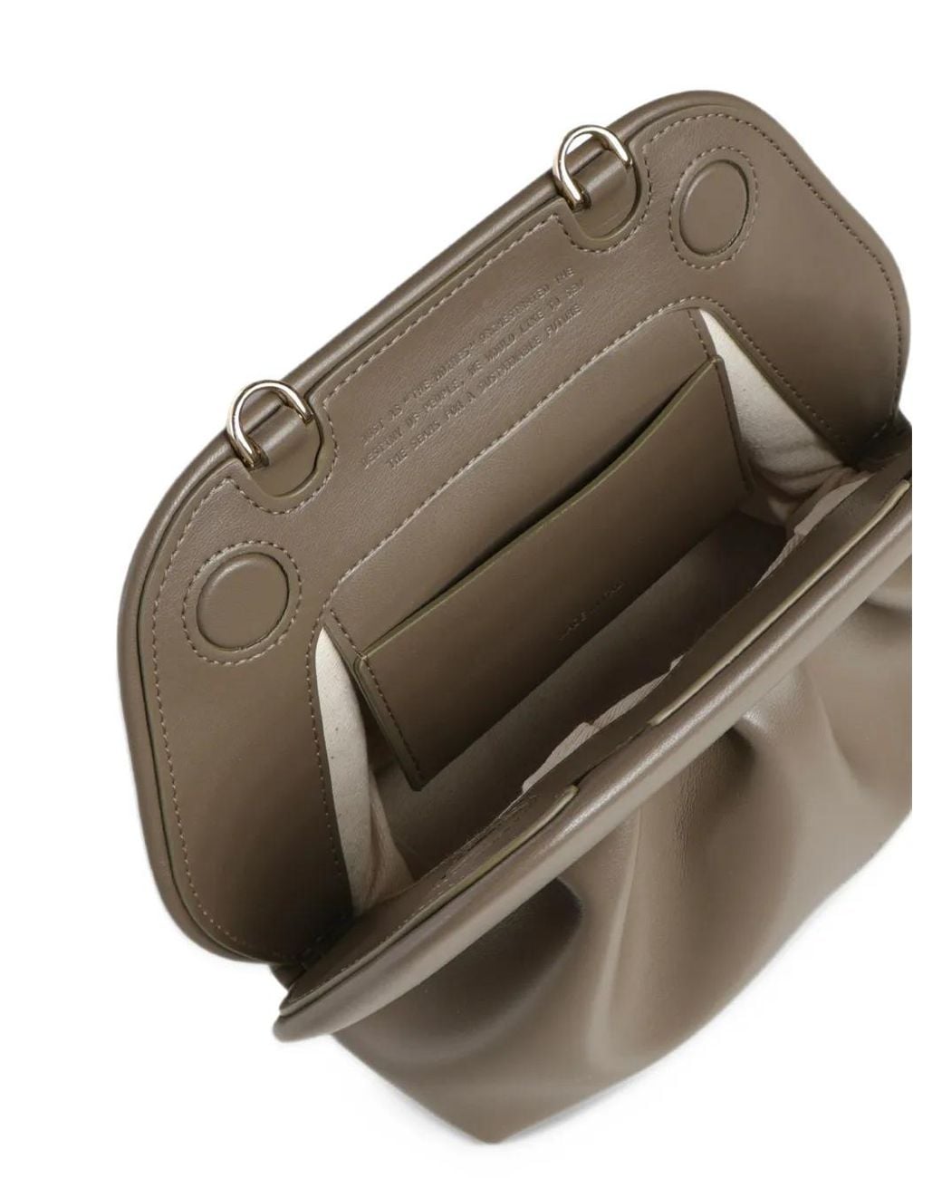 THEMOIRÈ Brown Ruched Shoulder Bag