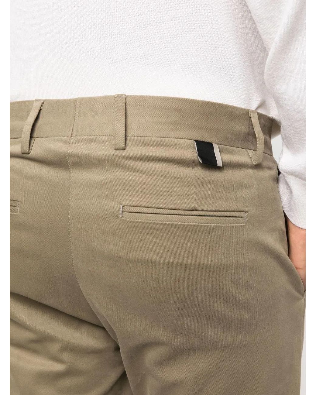 Low Brand Natural Low-Rise Skinny Trousers for men