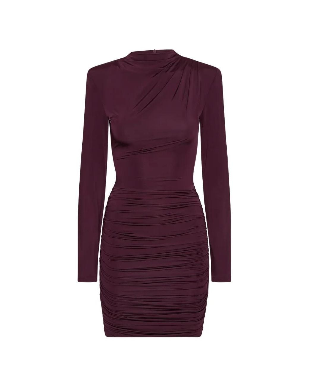 ROTATE BIRGER CHRISTENSEN Purple Rotate Drapey Mini Dress