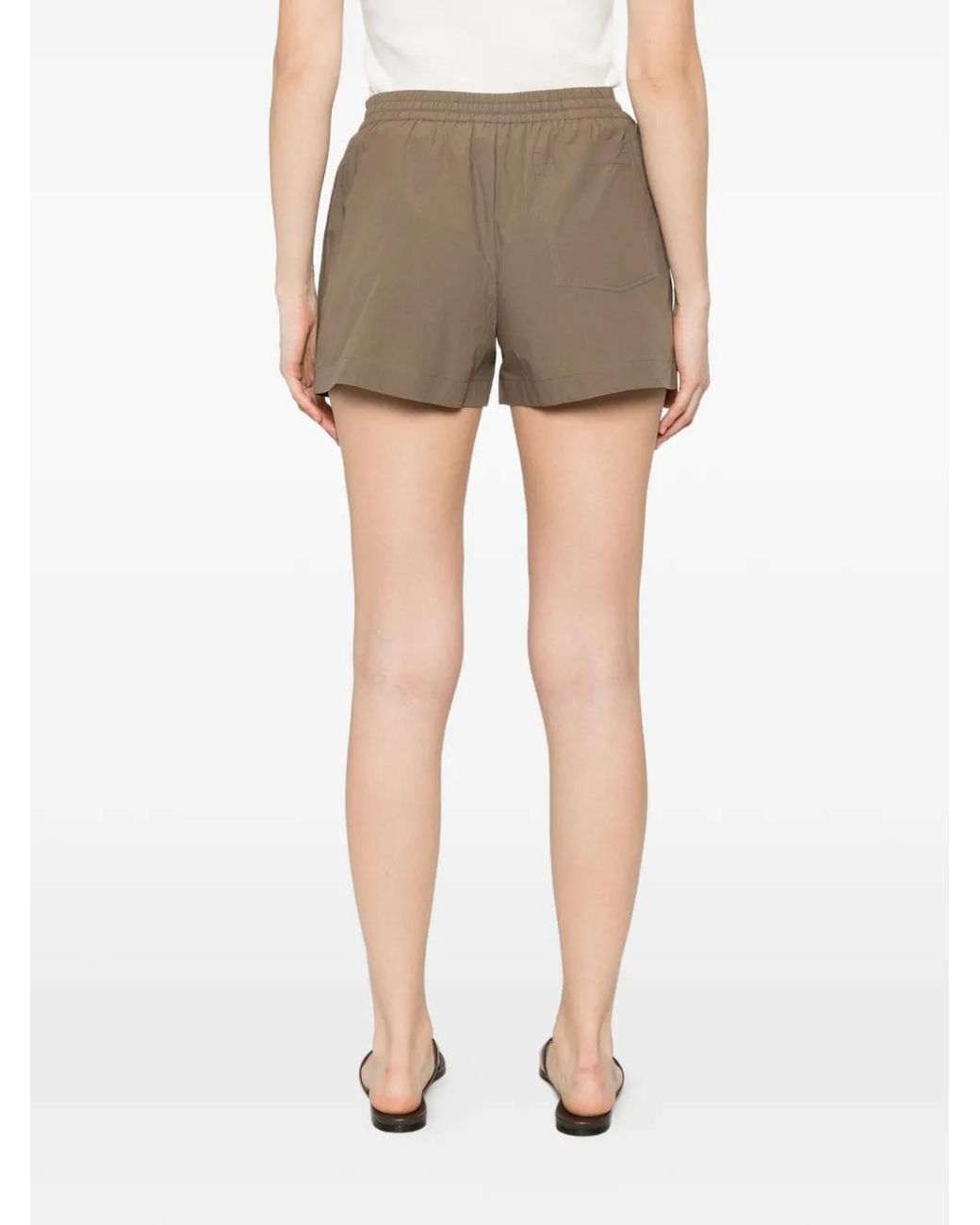 Matteau Brown Drawstring-Waistband Shorts
