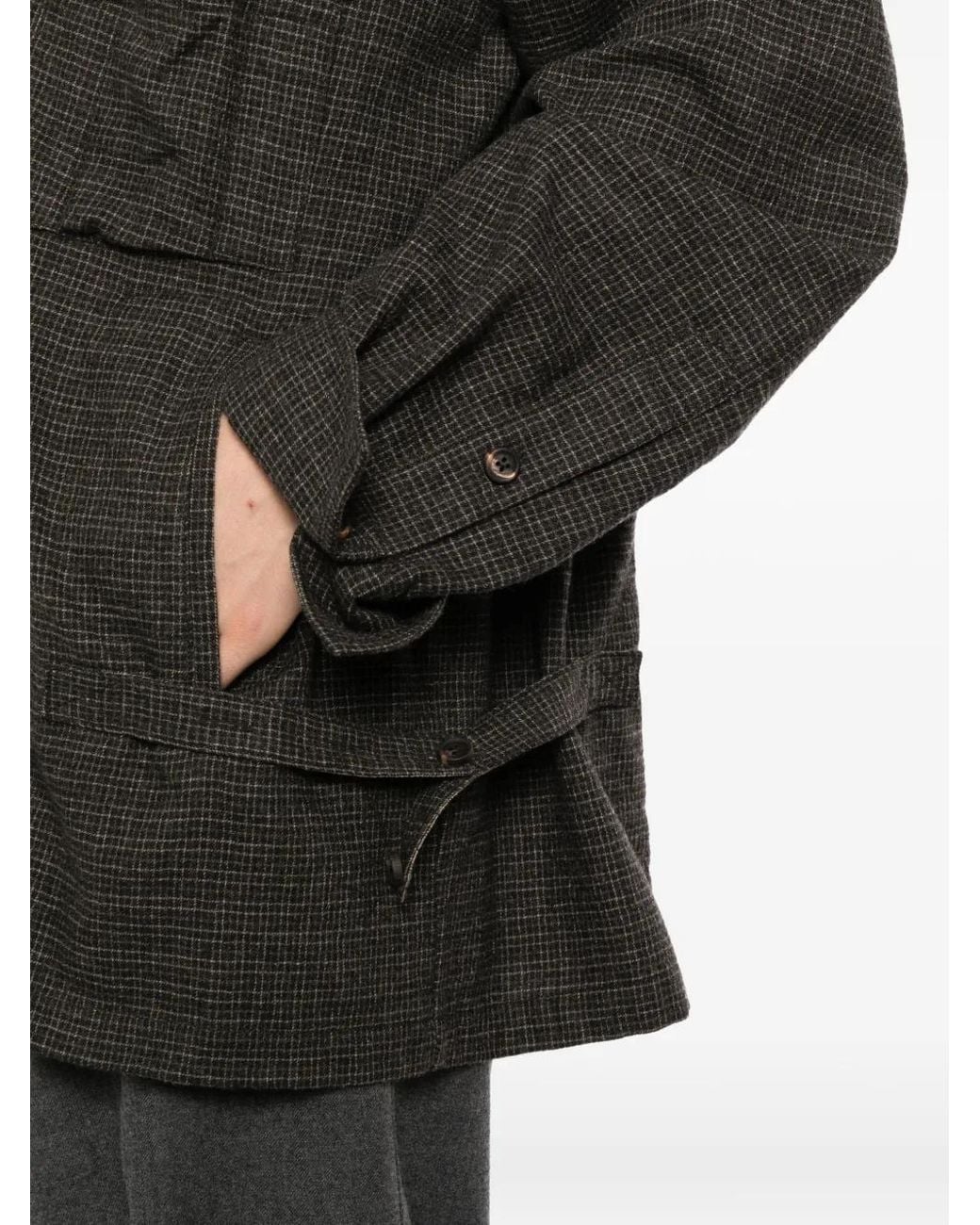 Camicia A Quadri di Ziggy Chen in Black da Uomo