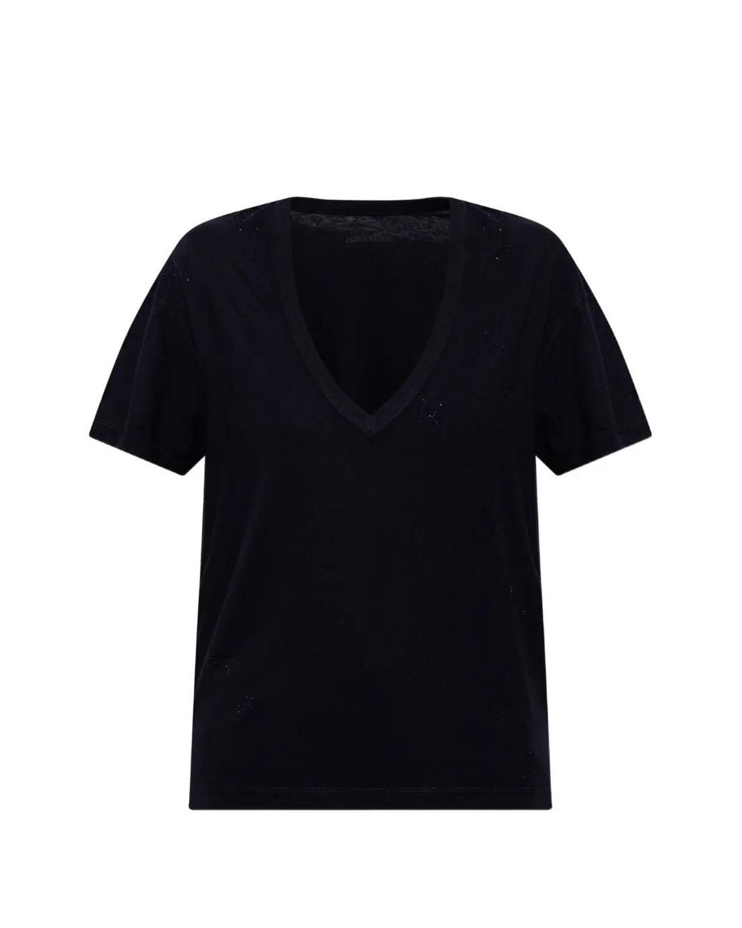Zadig & Voltaire Black Marta Rhinestone-Embellished T-Shirt