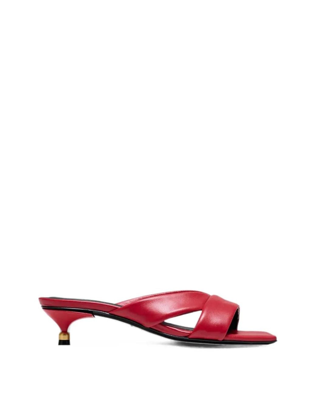 VANDA NOVAK Pink Maya Crossover Sandals