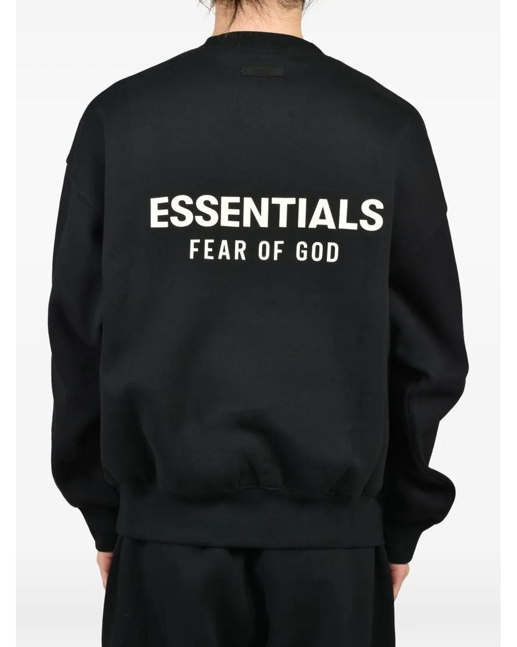Essentials Pullover Mit Logo-Print in Black für Herren