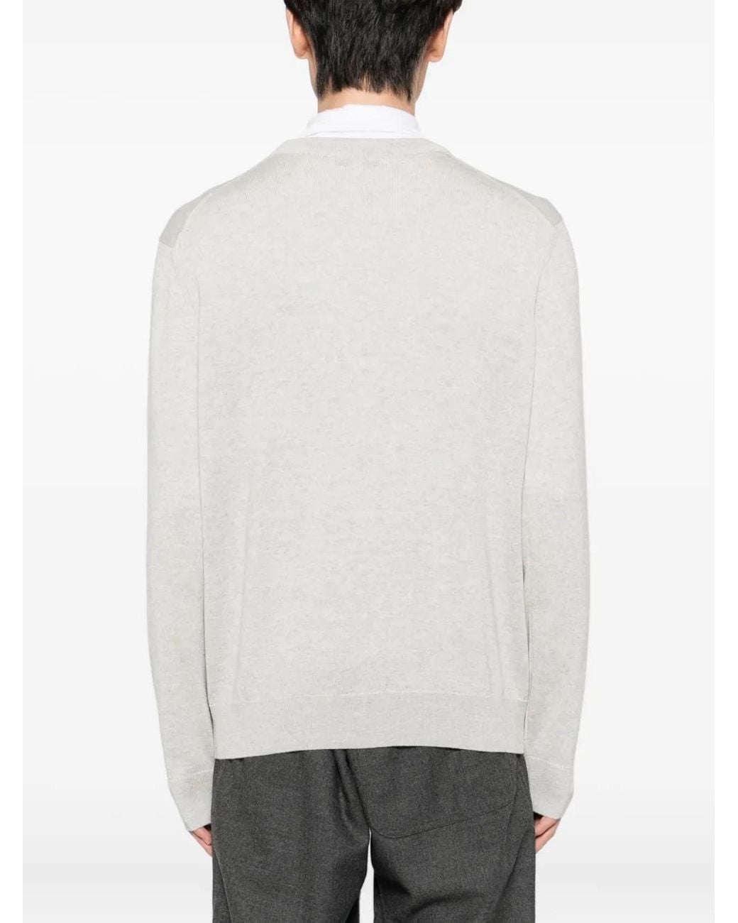 Maison Kitsuné White Fox Head Merino Regular Jumper for men