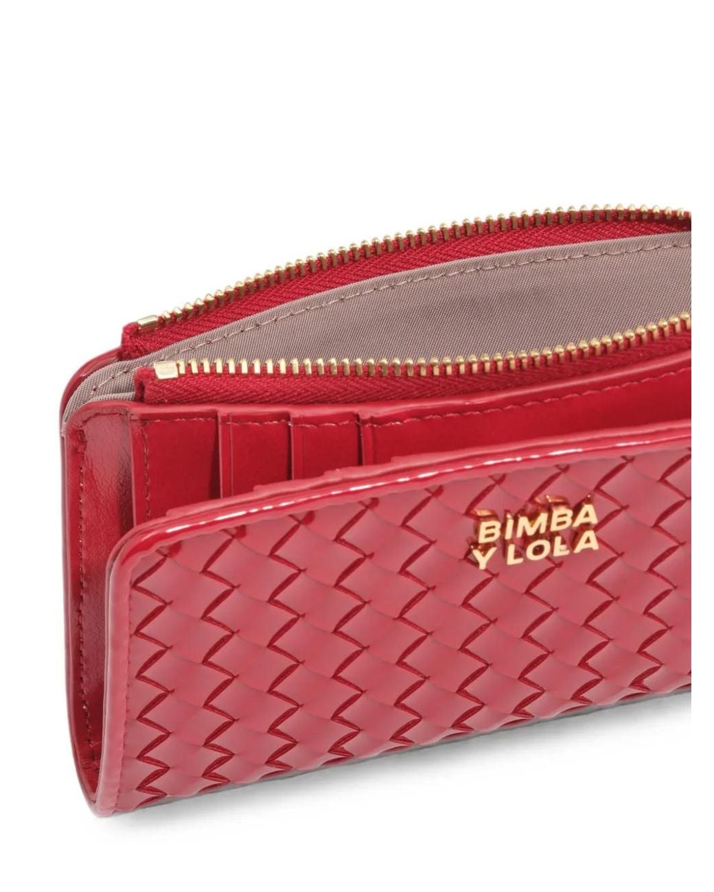 Bimba Y Lola Red Porte-Monnaie À Design Tressé